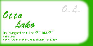 otto lako business card